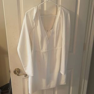 Lulus white long sleeve dress
